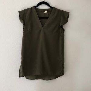 Army green blouse size S blouse